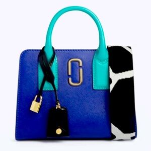 MARC JACOBS
Big Shot Color Block Saffiano Leather Satchel